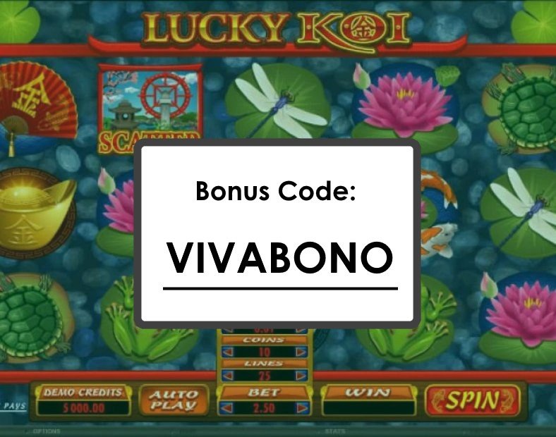 Lucky Koi Giros gratis y bonos especiales para ganar hasta $25000